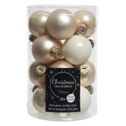 Christbaumkugeln - Bright Luxury - Ø = Ca. 3,5 Cm - 16 Stück