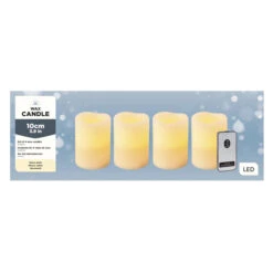 LED-Kerzen - Ca. 7,5 X 10 Cm - 4 Stück