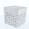 Geschenkbox Schneeflocke Silber - Ca. 12 X 12 X 12 Cm