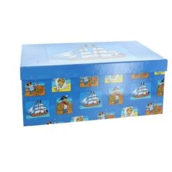 Geschenkbox - XS - Pirat Blau - Aus Papier - Ca. 16 X 9,5 X 5,5 Cm