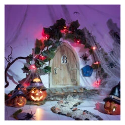 LED-Kürbis - Aus Terrakotta - Ca. 13,5 X 12,5 X 18,5 Cm