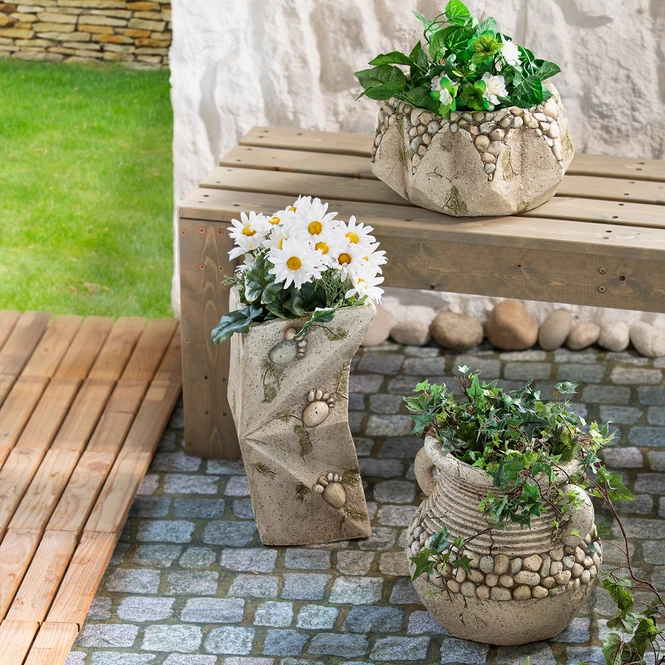 Pflanzgefäß - Aus Magnesia - Ca. 34 X 35 X 18 Cm - Image 2