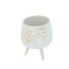 Pflanztopf Mit Füßen - Aus Keramik - Ca. 8,5 X 8 X 10 Cm