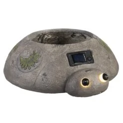 LED-Pflanzgefäß - Marienkäfer - Aus Magnesia - Ca. 33,5 X 29,5 X 9 Cm