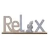 Deko-Schriftzug - Relax - Aus Holz - Ca. 44 X 5 X 19,5 Cm