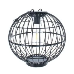 Solarlampe - Kugel - Schwarz - Aus Metall - Ca. 25 X 25 X 24 Cm