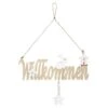 Dekohänger - Willkommen - Aus Holz - Ca. 30 X 2 X 10 Cm