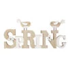 Schriftzug - Spring - Aus Holz - Ca. 30 X 2 X 13,5 Cm