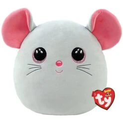 TY - Squish A Boo - Plüsch Kissen - Maus Catnip - Ca. 35 Cm