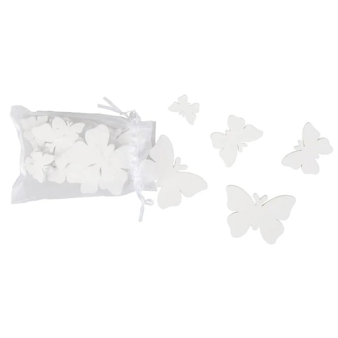 Streudeko - Schmetterlinge - Aus Holz - Ca. 3/5/7 Cm - 20 Stück - Image 2