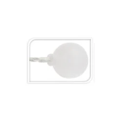 80er LED-Kugellichterkette - Ca. 19 M - Bunt