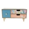3er Schubladen-Regal - Tropical - Aus Holz - Ca. 30 X 11 X 16 Cm