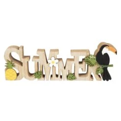 Deko-Schriftzug - Summer - Aus Holz - Ca. 25 X 2 X 8,5 Cm