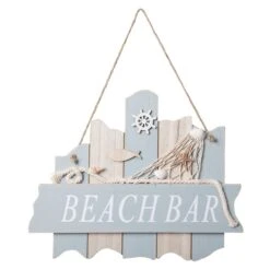 Dekohänger - Beach Bar - Aus Holz - Ca. 30 X 24 Cm