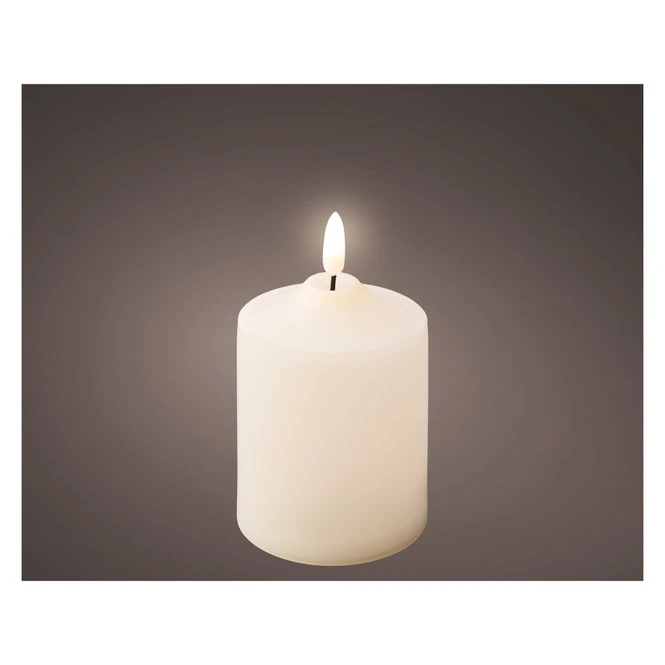 LED-Kerze - Ca. 7,5 X 12,5 Cm - Creme - Image 2