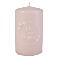 Stumpenkerze - Malin - Ca. 6 X 10 Cm - Rosa