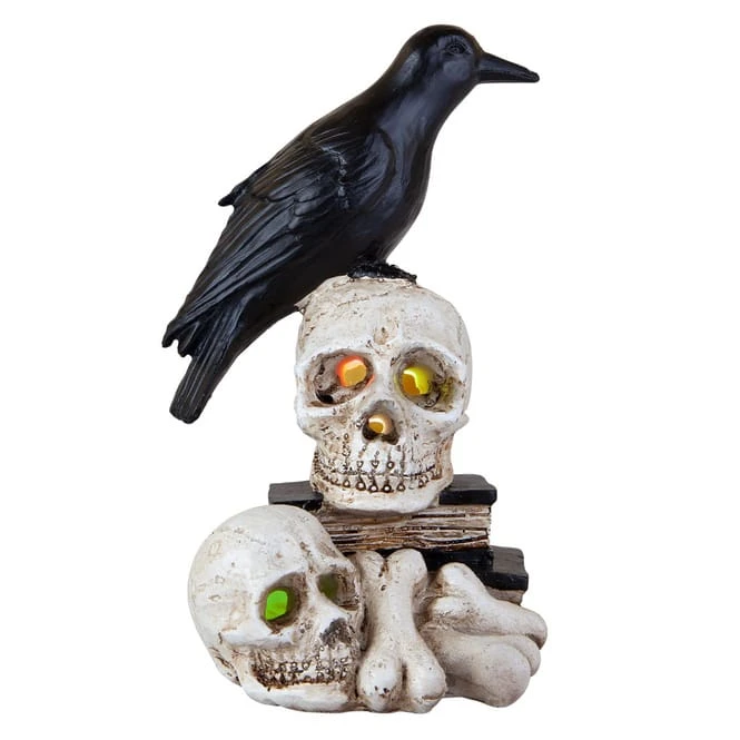 LED-Totenköpfe - Aus Polyresin - Ca. 11 X 10,5 X 17,5 Cm