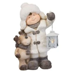 Winterkind - Aus Magnesia - Ca. 24 X 15,5 X 39,5 Cm - 1 Stück