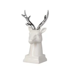 Hirschkopf - Aus Keramik - Ca. 14,5 X 13 X 30,5 Cm