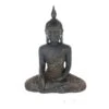 Buddha Sitzend Anthrazit - Ca. 18,5 X 9,5 X 25,5 Cm