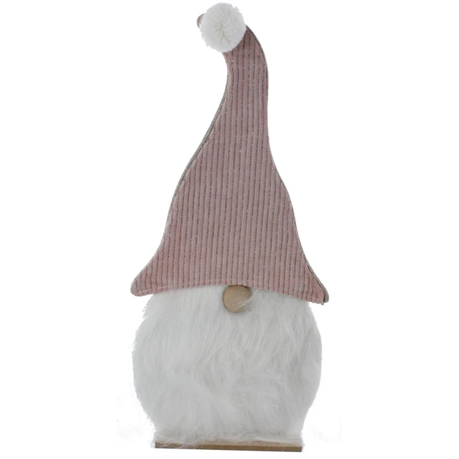 Wichtel Stehend - Aus Holz Und Textil - 23,5x6x50,5 Cm