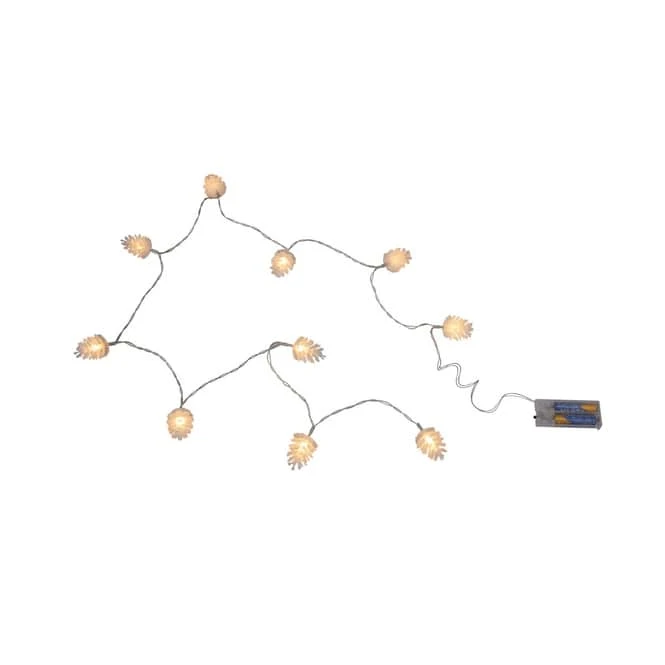 Lichterkette Zapfen - Mit 10 LED - Ca. 165 Cm