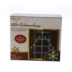 LED Schneeflockenvorhang - Ca. 120 X 120 Cm