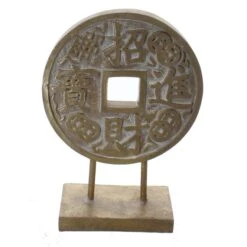 Numismatik Münze Auf Ständer - Ca. 20 X 8 X 28 Cm