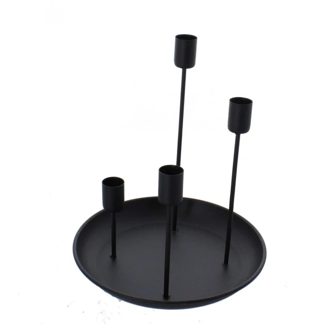 Adventskerzenhalter - Schwarz - Ca. 21,5 X 26,5 Cm