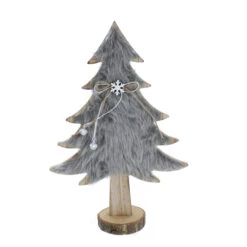 Baum Mit Kunstfell - Ca. 20 X 8 X 30,5 Cm