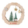 Baumring - Xmas - Aus Holz - Ca. 20 X 2 X 20 Cm