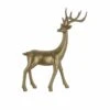 Hirsch Stehend - Gold - Ca. 25 X 9 X 28,5 Cm