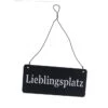 Schild - Lieblingsplatz - Ca. 15 X 6,5 Cm