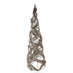 Kegel Braun Mit LED - Ca. 12 X 40 Cm