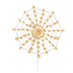 90er LED-Spinnennetz - Ø = Ca. 160 Cm