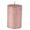 Stumpenkerze - Polar - Ca. 7 X 10 Cm - Roségold