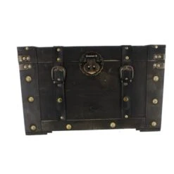 Truhe - M - Braun - Aus Holz - Ca. 44 X 25 X 21 Cm