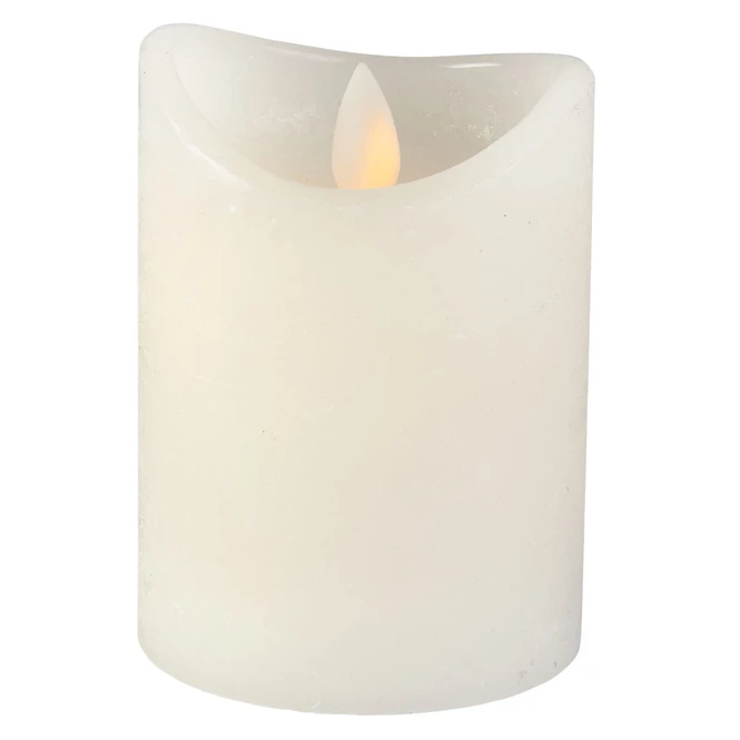 LED-Kerze - Aus Echtwachs - Ca. 7,5 X 10 Cm - Elfenbein - Image 2