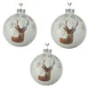 Christbaumkugeln - Hirsch - Ø = Ca. 8 Cm - 3 Stück - 1 Set