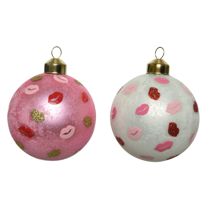 Christbaumkugel - Kussmund - Ø = Ca. 8 Cm - 1 Stück - Image 2