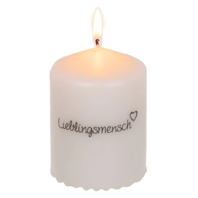 Out Of The Blue Stumpenkerze - Lieblingsmensch - Ca. 6 X 8 Cm - Image 3
