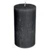 Stumpenkerze - Rustic - Ca. 7 X 13 Cm - Anthrazit