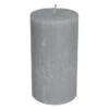 Stumpenkerze - Rustic - Ca. 7 X 13 Cm - Grau