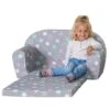Besttoy - Kindersofa - Sterne - Grau/weiß/türkis