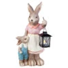 Hasenmama Mit Kind - Aus Keramik - Ca. 21 X 17,5 X 44 Cm