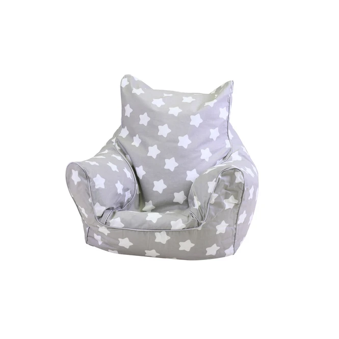Kindersitzsack Sterne - Grau/weiß - Image 2