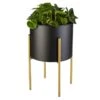 Pflanztopf Mit Ständer - Aus Metall - øxH: Ca. 28 X 42 Cm