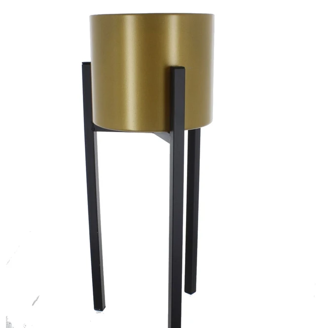 Pflanztopf Mit Ständer - Aus Metall - Ca. 24 X 60 Cm