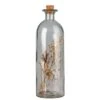Flasche Mit Trockenblumen - Aus Glas - Ca. 5,5 X 17 Cm