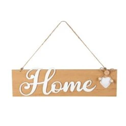 Dekohänger - Home - Aus Holz - Ca. 37,5 X 1 X 12 Cm